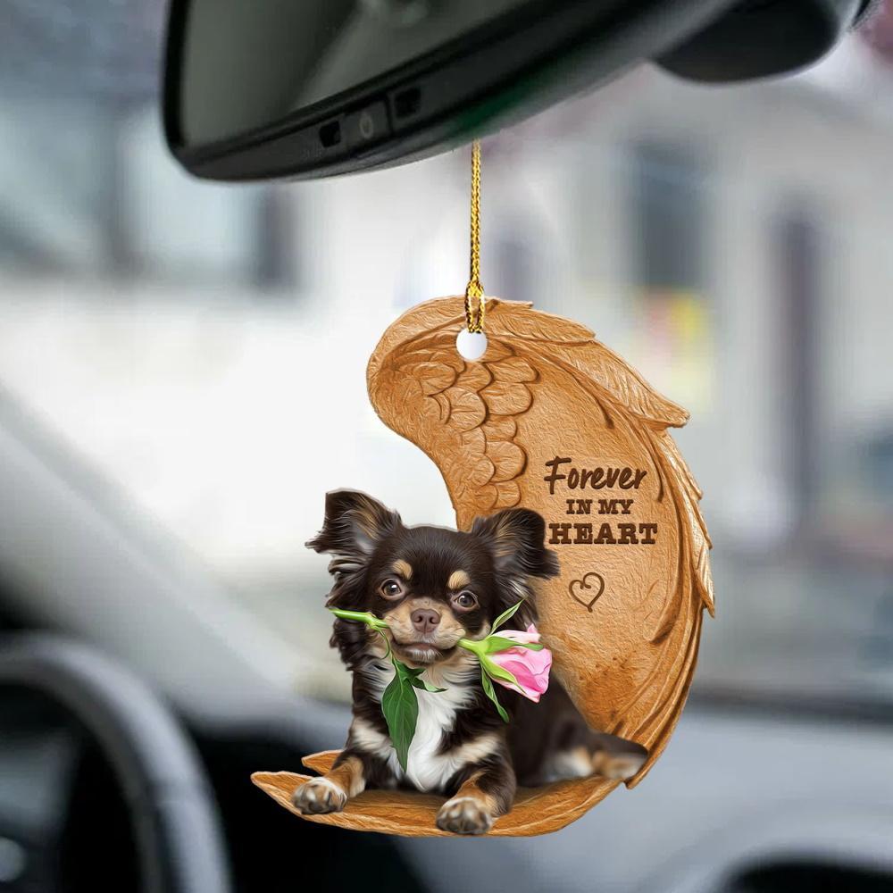 Sleeping Angel Dog Car Pendant, Cute Acrylic Hanging Ornament for Cars, Doors & Home Decor