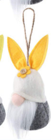Easter Bunny Wool Ornaments, Colorful Hanging Spring Pendant