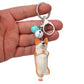 Yoga Dog Independent Corgi Bell Keychain, PVC Resin Climbing Dog Pendant