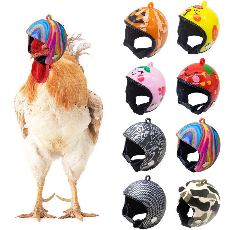 Helmet Chicken Pet Supplies – Protective Chicken Hat for Poultry & Small Pets