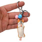Yoga Dog Independent Corgi Bell Keychain, PVC Resin Climbing Dog Pendant