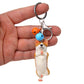 Yoga Dog Independent Corgi Bell Keychain, PVC Resin Climbing Dog Pendant