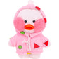 30cm Small Yellow Duck Plush Clothes – Cute Jumpsuit Doll Outfit (Clothes Only)