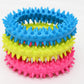 TPR Spiky Circle Dog Chew Ring, Bite-Training Molar Toy & Teeth-Cleaning Pet Supply