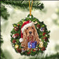 Sleeping Dog Angel Car Pendant, Acrylic Hanging Ornament for Cars, Doors & Home Decor