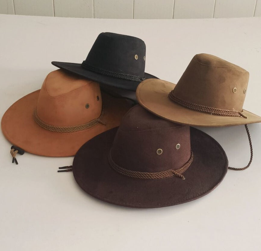 Western Edge: Chicken Skin Velvet Cowboy Hat (Stereotyped, Lacquered Finish).