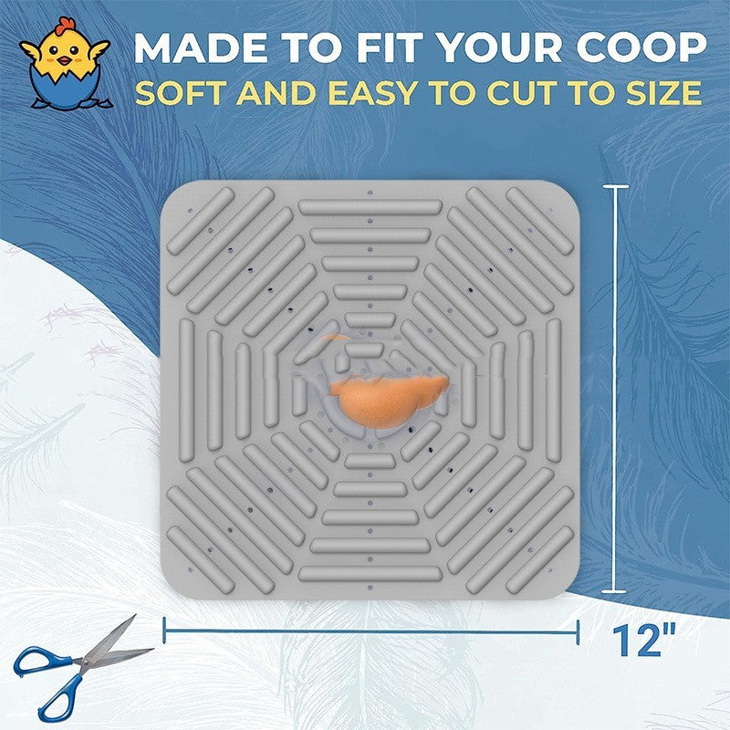 Can Be Cut to Clean Chicken Coop with Chicken Eggs Pet Bed, Silicone Nesting Pad