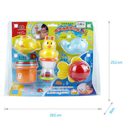 Baby Duck Water Play Set – 5-Piece Bath Toy Kit for Infants (0–2 Years)