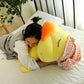 Fashion Personality Rhubarb Duck Doll Pillow – Soft Plush Duck Cushion Toy