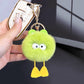 Luxuriously Soft: Real Rex Rabbit Fur Cute Little Duck Car Key Ring.