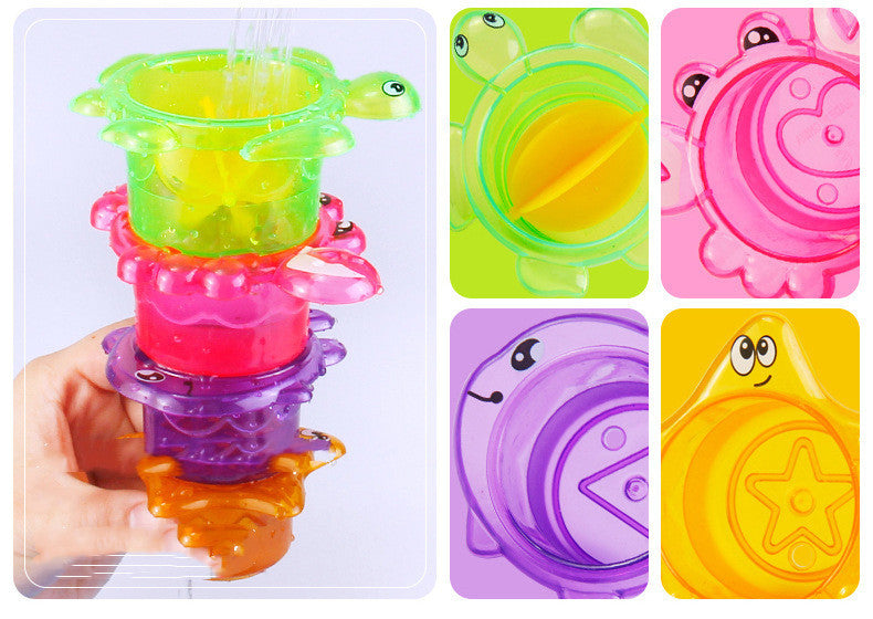 Bath Time Blast: Explosive Little Yellow Duck Baby Water Toy Assortment (Plastic).