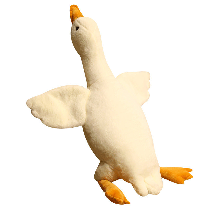 Big White Geese Pillow Doll – Cute Plush Duck Toy in Multiple Large Sizes
