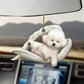 Sleeping Dog Angel Car Pendant, Cute Acrylic Hanging Ornament for Cars, Doors & Home Decor