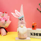 Easter Pointed Hat Bunny Doll, Cute Cloth Ornament for Home Decoration