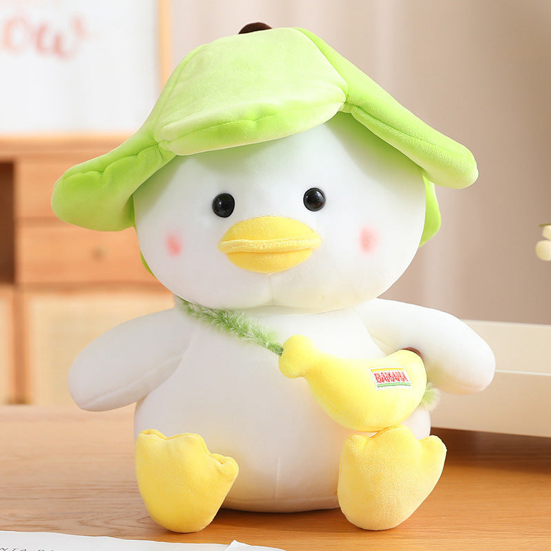 Banana Duck Plush Toy – Super Soft Cartoon Duck Doll (25–65 cm)