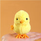 Clockwork Jumping Chicken & Duck Toy – Plush Simulation Wind-Up Animal for Kids