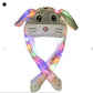 Luminous Bunny Hat, Cute Rabbit Hat With Moving Ears & Light-Up Design