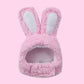 Cute Bunny Hat for Small & Medium Dogs and Cats, Plush Pet Headwear (Shu Cotton Velvet)