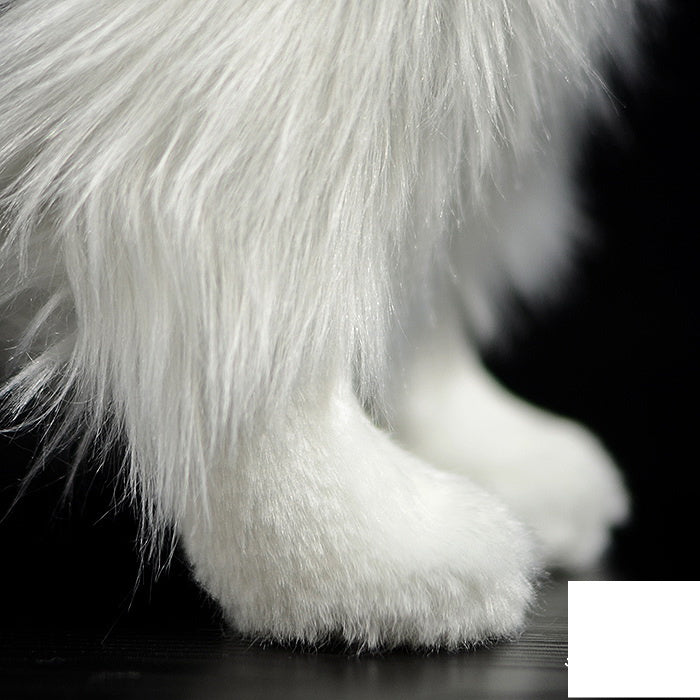 Fashion Simulation Plush Cute Border Collie Doll, 28cm Realistic Puppy Plush Toy