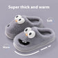 Female Warm Indoor Cartoon Big Eye Dog Cotton Slippers