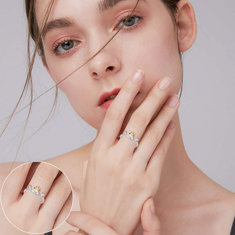 Fashion Must-Have: New Vintage Frog Crown Alloy Adjustable Ring (Unisex).