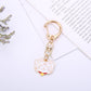 Cartoon Animal Beckoning Cat & Cute Dog Keychain, Alloy Fashion Pendant