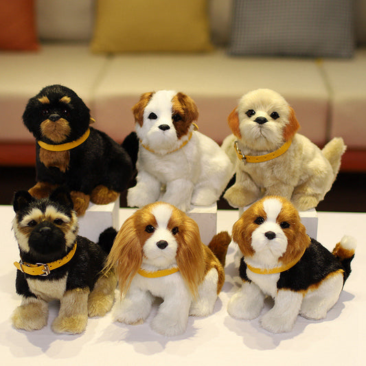Best of Breeds: Simulated Animal Dog Plush Doll ($\mathbf{20\text{cm}}$, Labrador, Rottweiler, & More).