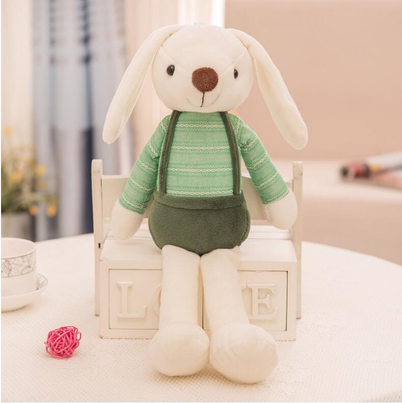 Cute Bunny Rabbit Plush Toy, Crystal Super Soft Plush Doll with PP Cotton Filling