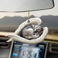 Sleeping Dog Angel Car Pendant, Cute Acrylic Hanging Ornament for Cars, Doors & Home Decor