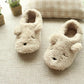 Home Cartoon Dog Soft Plush Slippers, Warm, Shock-Absorbing Indoor Winter Shoes