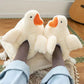 Duck Fluffy Women’s Slippers – Thick Bottom Outdoor Thermal Cotton Plush Slippers