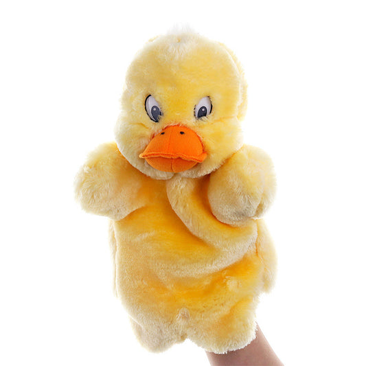 Fashion Plush Duck Hand Puppet – Soft Animal-Shaped Interactive Puppet Toy (25 cm)