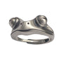 Edgy Vintage: Punk Snake and Crying Frog Animal Ring (Electroplated Alloy).