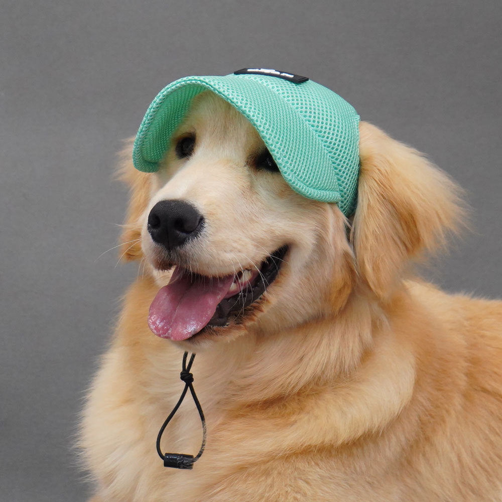 Breathable Ear-Exposure Summer Hat for Dogs, Shading Cap for Golden Retrievers & Pets