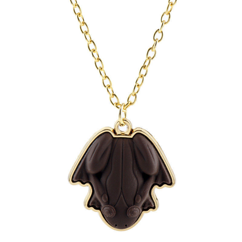 Wizardly Sweet: Chocolate Frog Hangtag Keychain of the Magic Academy.