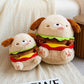 Fast Food Fun: Creative Hot Dog & Hamburger Dog Plush Doll/Pillow (Cotton, $\mathbf{23}$–$\mathbf{40\text{cm}}$).