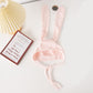 Children’s Fashion Waffle Bunny Ears Hat, Soft Solid-Color Polyester Cap