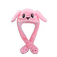 Luminous Bunny Hat, Cute Rabbit Hat With Moving Ears & Light-Up Design