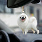 Sleeping Angel Dog Car Pendant, Cute Acrylic Hanging Ornament for Cars, Doors & Home Decoration