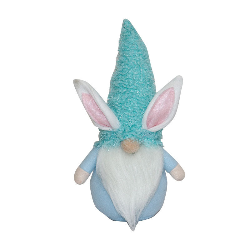 Easter Cartoon Bunny Faceless Doll, Holiday Desktop Decoration