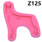Dog Mirror Silicone Keychain Mold, Irregular Resin Mold for DIY Keychains