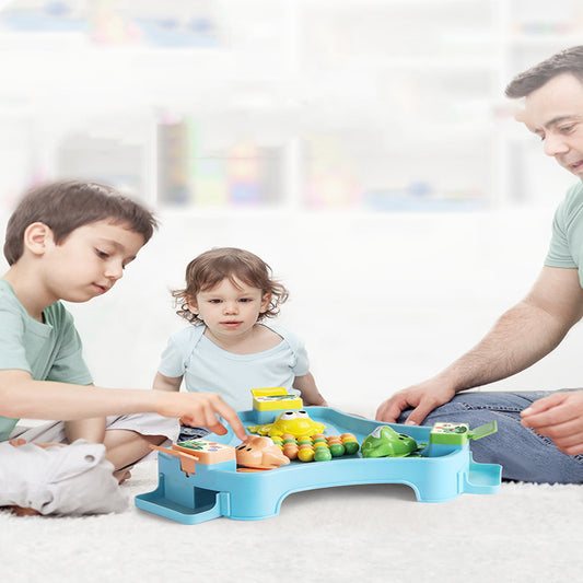 Family Fun: Puzzle Frog Peas Board Game Series for Parent-Child Interaction (Ages 3+).