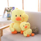 Little Yellow Duck Dancing Plush Toy – Cute Expression Duck Figurine with Soft Short Plush