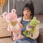 Charming Companion: Cute Scarf Frog Plush Doll for Teenagers (25cm & 45cm).