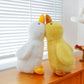 Cute Little Yellow Duck Sleeping Pillow – Soft Lying Duck Plush Doll for Cozy Sleep