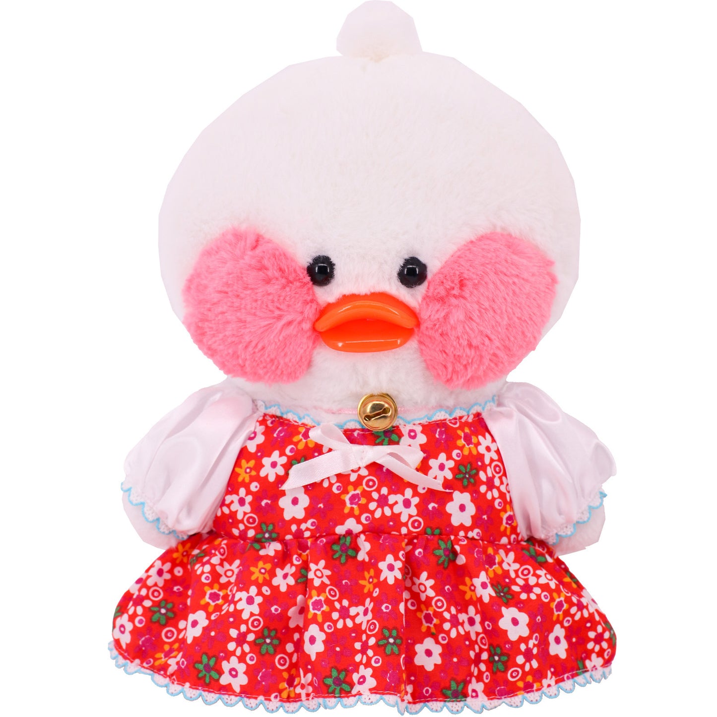 30cm Small Yellow Duck Plush Clothes – Cute Jumpsuit Doll Outfit (Clothes Only)