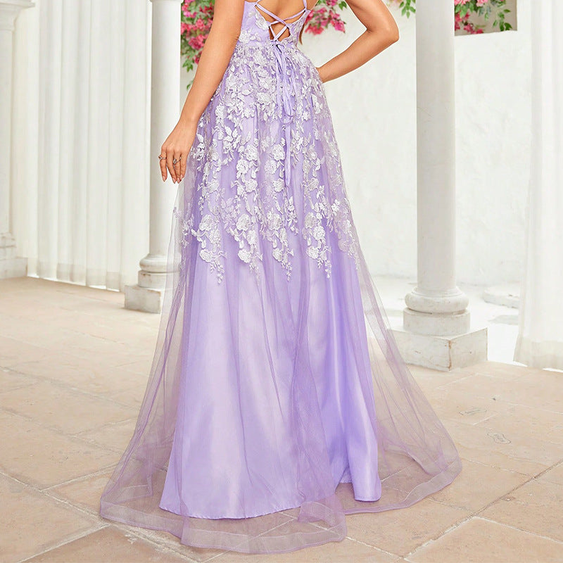 Evening Dress Suspender Dance Dress Long Banquet