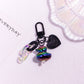 Pocket Charm: Colorful Cartoon Duck Resin Keychain Ornament.