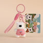 Creative Cartoon Plush West Highland Puppy Dog Keychain