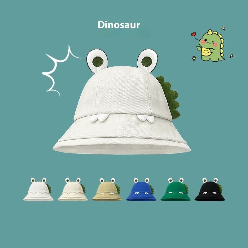 Seasonal Style: Cute Cartoon Fisherman Hat with Frog and Monster Designs (Tie-Dyed).